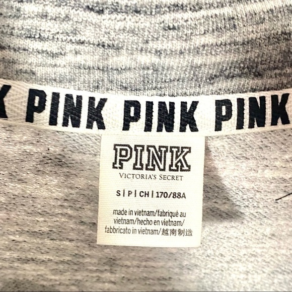 Pink Victoria’s Secret grey melange pull over size S - Picture 3 of 9